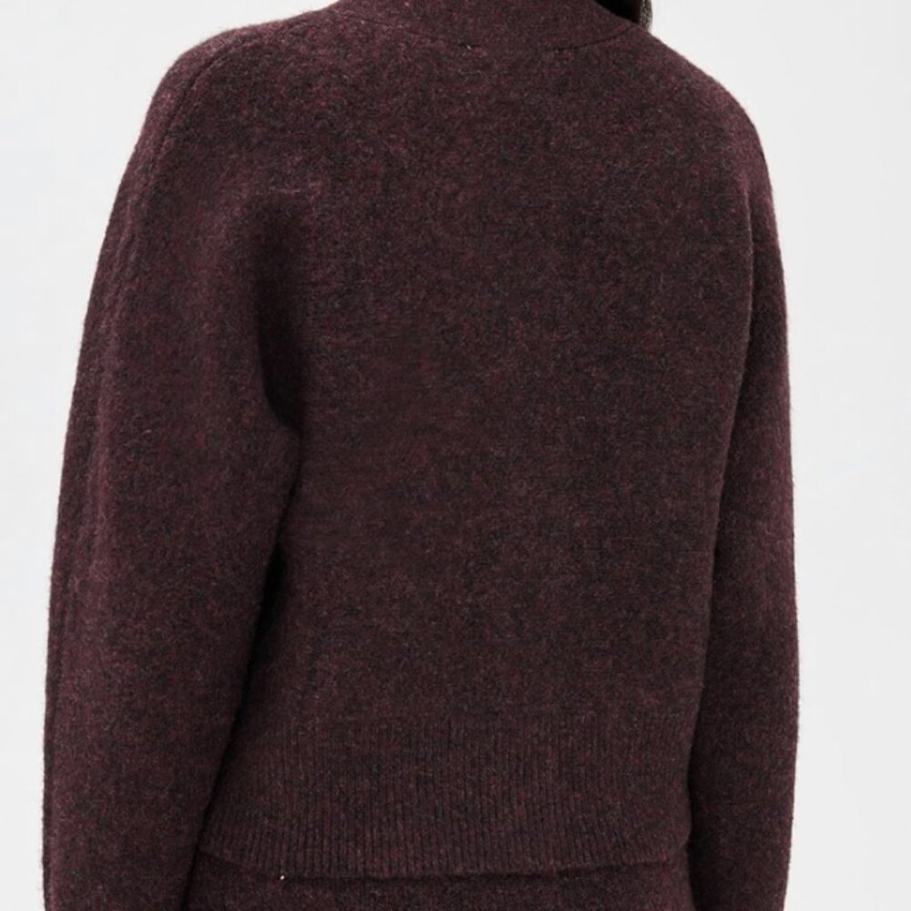 Le Bop Ines Knit Cardigan in Chocolate Brown - Picture 4 of 9